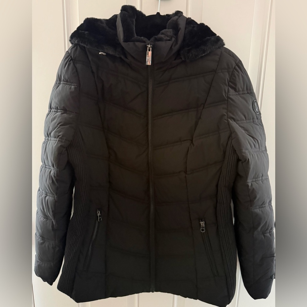 NWOT Nautica Women's Black Quilted Jacket Coat